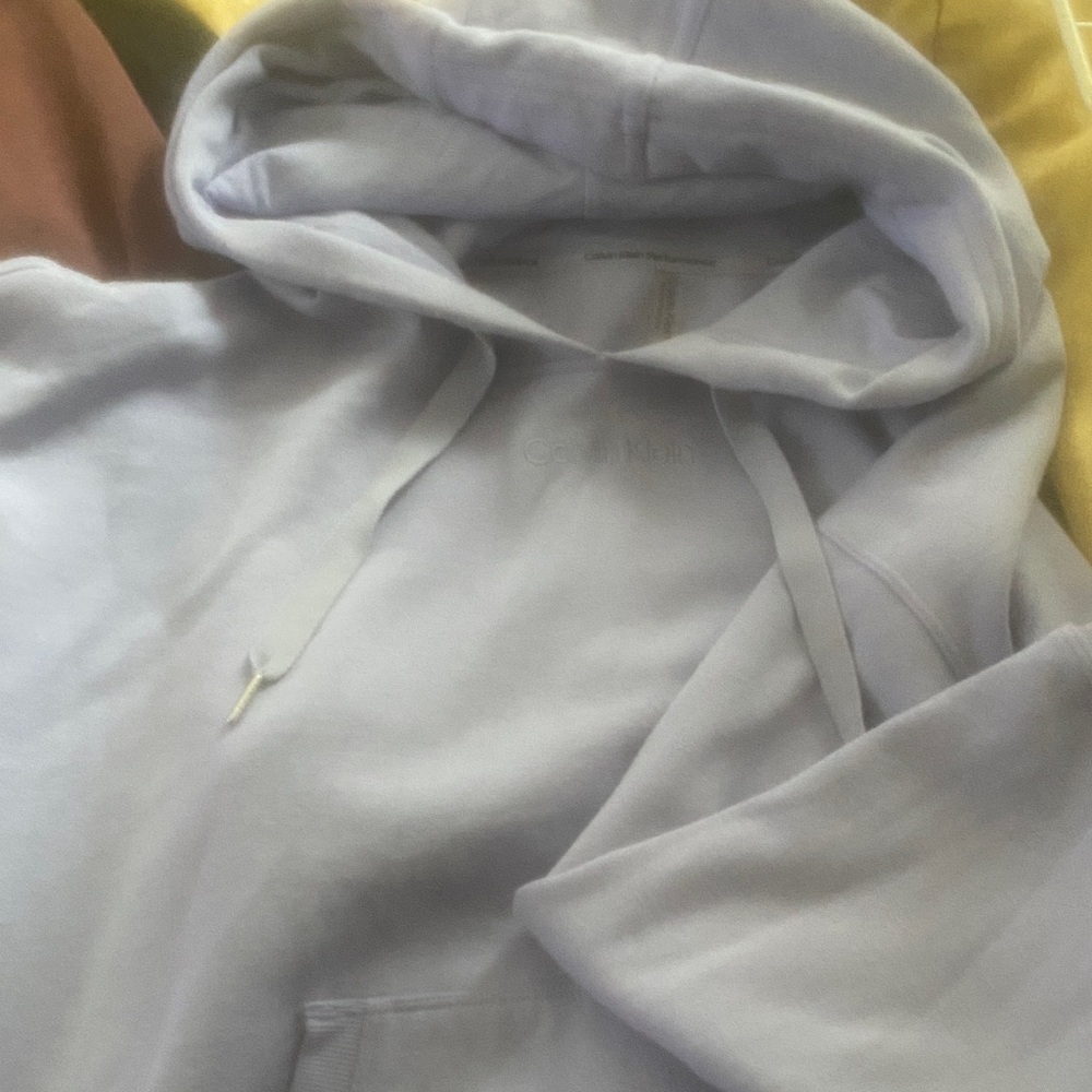 Calvin Klein Men's Soft Blue Hoodie